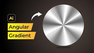 Easy How to Make Angular or Conical gradient in Adobe Illustrator