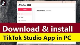 Tiktok download pc windows 7 | How to download tiktok studio on PC | How to install tiktok on PC