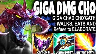 MEET MY GIGA DAMAGE CHO'GATH SEASON 14 BUILD THAT ONE-SHOTTED EVERYONE (LICH BANE + SHADOWFLAME)