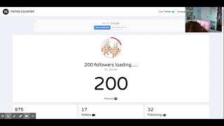 TikTokCounter.com - 200 followers loading..... (@...chvrrie) RealTime TikTok Live Follower Count 