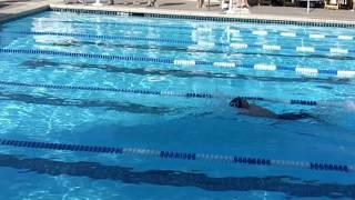 7 Year Old Breaks 100 IM Record - Crazy Fast Butterfly Split