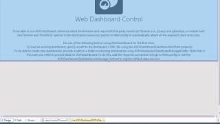 Dashboards: Creating a Web Designer & Viewer
