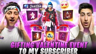 Surprising My Subscriber With New Valentines Emote & 50,000 Diamonds  - Garena Free Fire