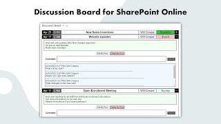 Discussion Board for SharePoint Online Modern List View