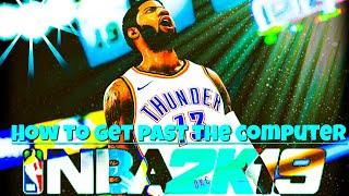 NBA 2k19 how to get past defender on hall of fame difficulty op defense