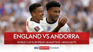 England vs Andorra full match highlights 4-0