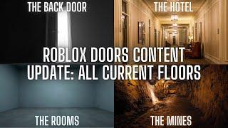 Roblox Doors Content Update: All Current Floors! (Back Door, Hotel, Rooms, Mines)Birthday Special!