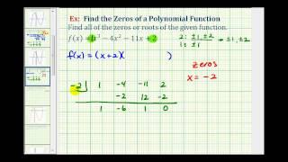 Ex 3:  Find the Zeros of a Polynomial Function with Irrational Zeros