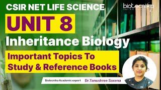 Latest CSIR NET LIFE SCIENCE UNIT 8 Inheritance Biology Important Topics | Reference Books list