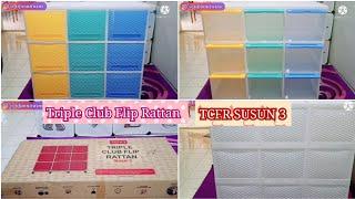 TRIPLE  CLUB FLIP RATTAN | TCFR SUSUN 3 | ROTAN LIPAT TIGA KLUB