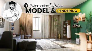 Twinmotion interior Model and Rendering Tutorial in tamil #dotmattech