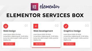 How To Use Elementor WordPress Hover Service Section Design | Elementor Design Inspiration 2024