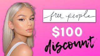 FREE PEOPLE Coupon Code 2022 - Save $100 Promo Code Working