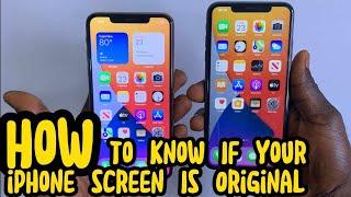 HOW TO KNOW IF YOUR IPHONE SCREEN IS ORIGINAL