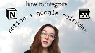 how to sync google calendar + notion