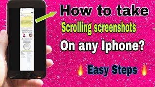 How to take long screenshot on any iphone in nepal / how to take scrolling screenshot  on any iphone