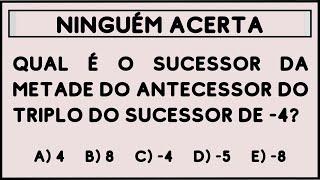 Ninguém acerta  Questão de matemática básica bugante