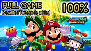 Mario & Luigi: Brothership - 100% Longplay Full Game Walkthrough (HQ)