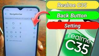 Realme c35 back button settings // Realme c35 navigation bar