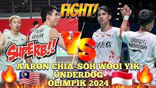 BooM!!Aaron Chia-Soh Wooi Yik UNDERDOG Olimpik 2024⁉️Perlawanan Penuh Aksi MENYERANG‼️