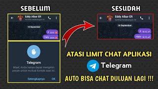 Cara mengatasi tidak bisa kirim Chat di Telegram | Limit Chat | 2023