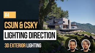 Lesson 04 - Day II - Lighting Direction, Corona Sun & Sky