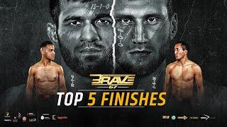 Top 5 Finishes from BRAVE CF 67 | BRAVE TV Special Event | BRAVE MMA | BRAVE Fights