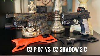 CZ Shadow 2 Compact vs CZ P-07 Custom / Table Top to Range.