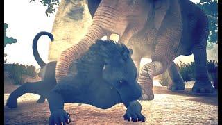 Made the Miocene Elephant kill Black Machairodus in Ancestors|Ep50