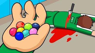 Squid Game Logic: Marbles | Cartoon Animation