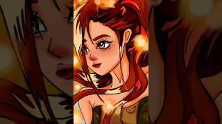 #digitalarttimelapse of a Beautiful ️ Red-haired girl... #drawing #digitalart #art  #youtubeshorts