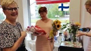 Моя Финская Подруга Пригласила на Открытие Салона Красоты в Тампере Финляндии Какие подарки подарили
