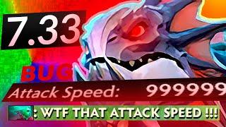 +9999999 ATTACK SPEED - EPIC 7.33 DOTA 2 BUG!