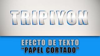 Cómo crear un efecto de texto de papel recortado en Photoshop