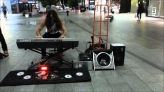 IZERA : CASIO MZ-2000 : BUSKING IT HARD IN RUNDLE MALL 2016