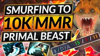 How to RANK UP with PRIMAL BEAST - It's EASY - INSANE CARRY Tips - Dota 2 Guide