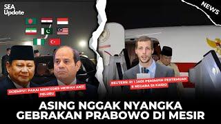 Aksi Prabowo di KTT Mesir Gemparkan Media Asing Cetak Sejarah 11 Tahun! Kedatangan RI 1 di Mesir