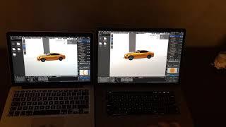 Blender 2.8 - macbook pro 2015 vs 2018