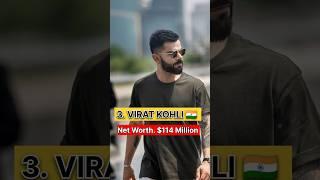 Top 10 Richest Cricketer In The World 2023 #cricket #shorts