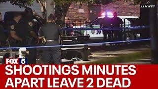 Pair of NYC shootings minutes apart leave 2 dead