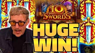 CASINODADDY'S HUGE WIN ON 10 SWORDS (Push Gaming) SLOT 