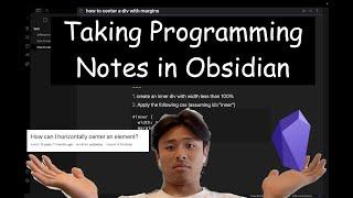 How to take Fleeting "programming" Notes in Obsidian