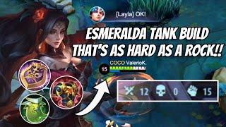 Esmeralda Tank BUILD THAT’S As Hard AS A ROCK!! | Mobile Legends