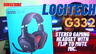 Logitech G332 | Stereo gaming headset with flip to mute microphone