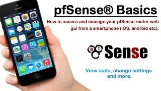 How to access and manage your pfSense router web gui from a smartphone (iOS, android etc)