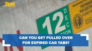 KING Question: Can you get pulled over for expired car tabs?