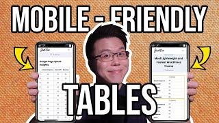 How to Create Mobile Responsive Table on WordPress Without Plugins