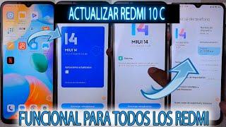 NO SABES COMO ACTUALIZAR TU XIAOMI REDMI A MIUI 13 Y 14 MIRA ESTE VIDEO REDMI 10 C