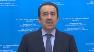 Karim Massimov - Joint Statement of the Government and the National Bank