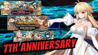 FGO 7th Anniversary! | Destiny Order Banner, GSSR, & Arcueid (Archetype: Earth) Summons